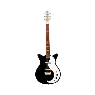 Danelectro STOCK 59-BLACK Stock '59 Series Double Cutaway Shorthorn Shape 6-String Electric Guitar image 5