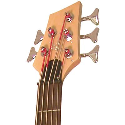 Kona KE5BN 5-String Electric Bass Guitar with Split Pickups, Natural image 5