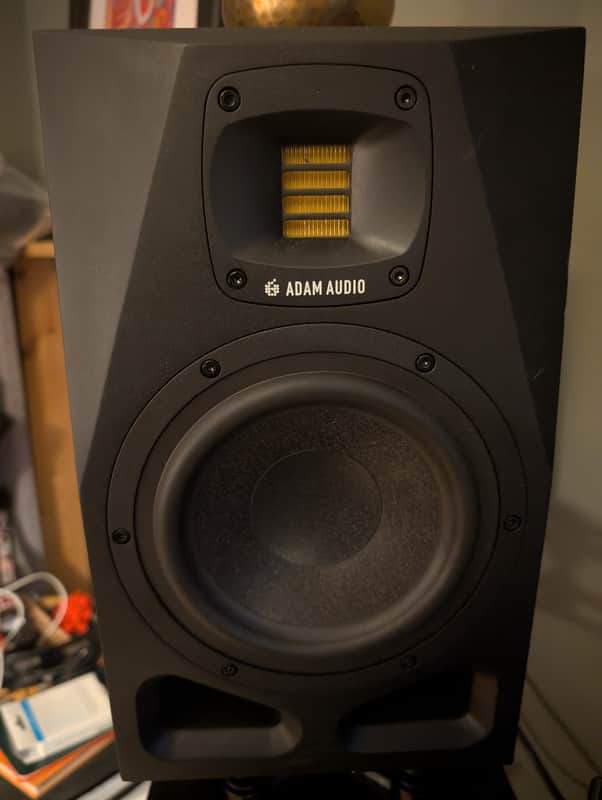 ADAM Audio A7V 7" Active Studio Monitors (Pair) 2022 - Present - Black image 1