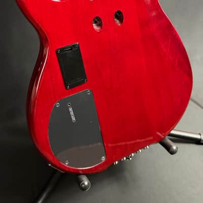Yamaha BB735A Broad Bass 5-String Bass Guitar Fired Red Finish w/ Gig Bag (031) image 11
