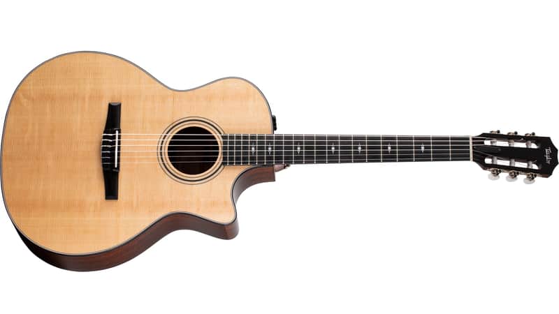Taylor 314ce-N Nylon-String Acoustic Electric Grand Auditorium Guitar, Sitka Spruce Top, Sapele Back & Sides w/ Case image 1