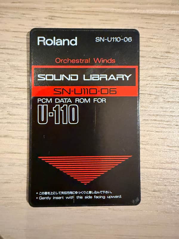 Roland SN-U110-06 Orchestral Winds Sound Library PCM Data Rom For U-110 image 1