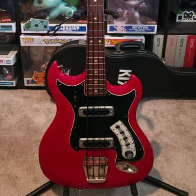 Hagstrom H-II Bass Mid 60s - Red image 2
