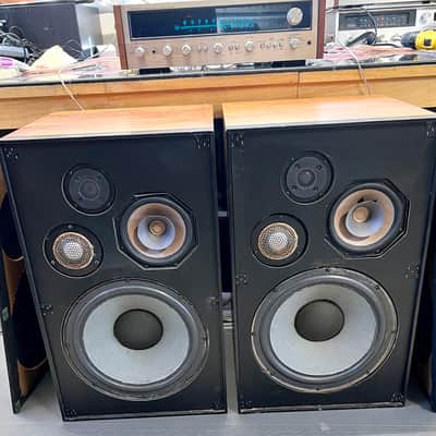 Vintage Pair of Rectilinear 5 4-Way Floor Speakers; Tested image 1