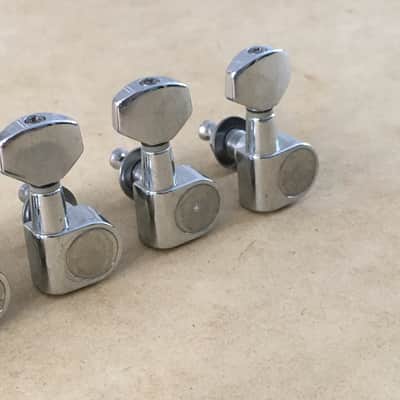Vintage Genuine Fender Squier 2 Pin Mount Guitar Tuners Light Relic Drilled Post image 5
