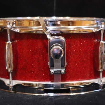 "Black Jack" MIJ Red Sparkle 6-Lug Snare image 3