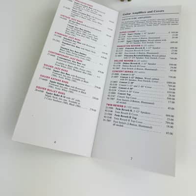 Fender Suggested Retail Price List Booklet 1985 image 3