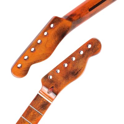 [Stained Gloss Finish] 22Fret Guitar Neck Suit for TL Tele Style Guitar - Canadian Maple,price include the import duty for US buyer image 7