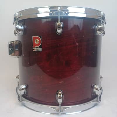 Premier 12x14"Rosewood XPK Tom Drum Vintage 90s Made In England 7Ply Birch Shell image 5