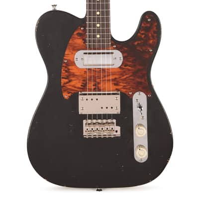 Waterslide T-Style Coodercaster Aged Black Nitro w/ Lollar Lap Steel & Mini Broiler Pickups (Serial #4302026) image 2