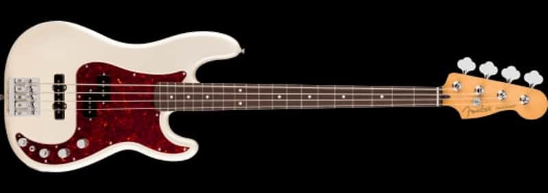Fender Player II Electric Bass Modified Active Precision Bass in Olympic Pearl With Gigbag image 1