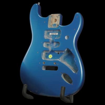 2003 Fender American Stratocaster Alder Body - Chrome Blue image 7