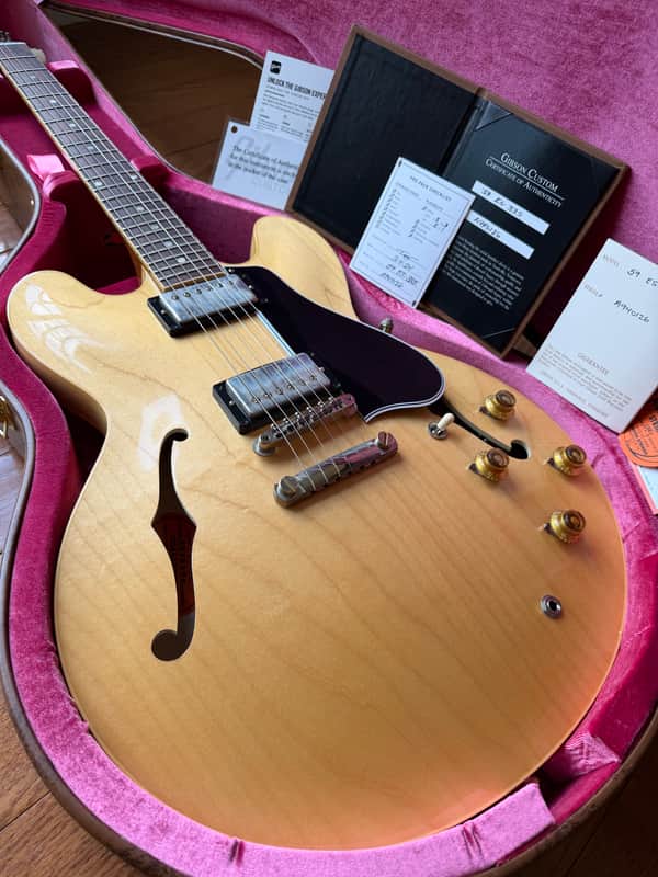 2024 Gibson Custom Shop ES-335 ‘59 VOS - Vintage Natural image 1