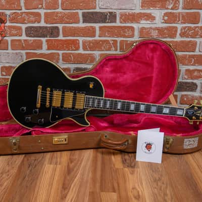 Gibson Les Paul Custom Three Pickup 35th Anniversary Ebony 1989 w/OHSC image 2
