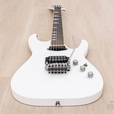 1989 ESP Custom Shop Horizon Custom Vintage Neck Through Guitar White, Near-Mint w/ Floyd Rose, Seymour Duncan image 11