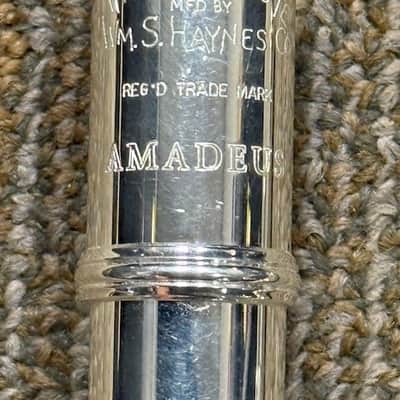Haynes AF680 Amadeus C Standard Open Hole, Sterling Silver Head Joint, w/ Low B Foot Flute, Mint Condition image 4