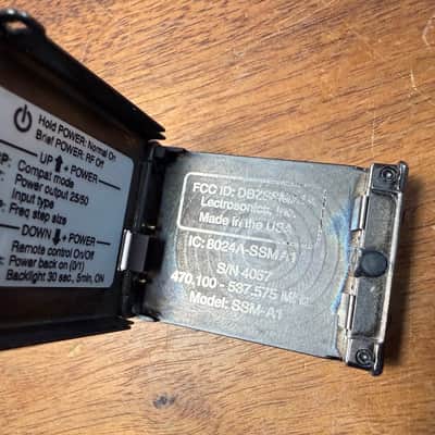 Lectrosonics SSM Micro Bodypack Transmitter, Block A1 - 6 Available image 15