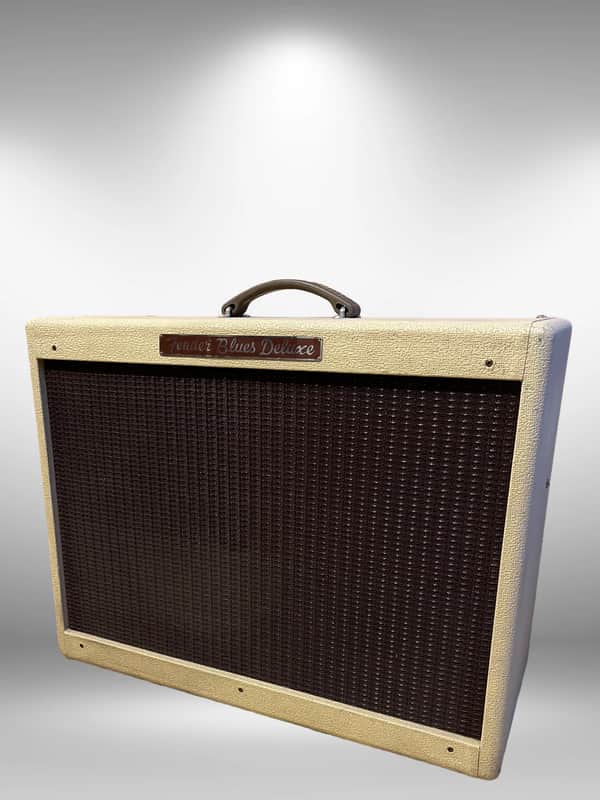Fender Blue Deluxe Amp *RARE* 1993-1996 - Blonde Tolex with Oxblood Grille image 1
