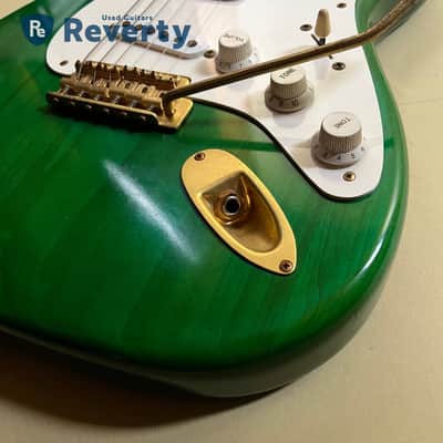 Fender Japan ST57-65G '57 Stratocaster Charcoal Green Burst Made in Japan 1993 image 6