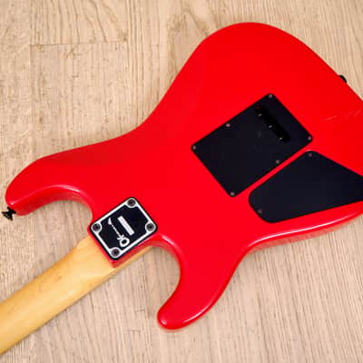 1980s Charvel by Jackson Model 1 Super Strat Vintage Electric Guitar Red, Japan image 14