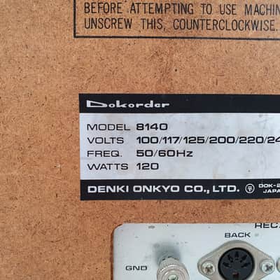Dokorder 8140 4 channel reel to reel recorder - Needs service image 15