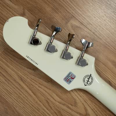 2010 Epiphone Thunderbird IV Limited Edition Custom Shop in Alpine White w/ Epiphone Case (Very Good) *Free Shipping* image 11