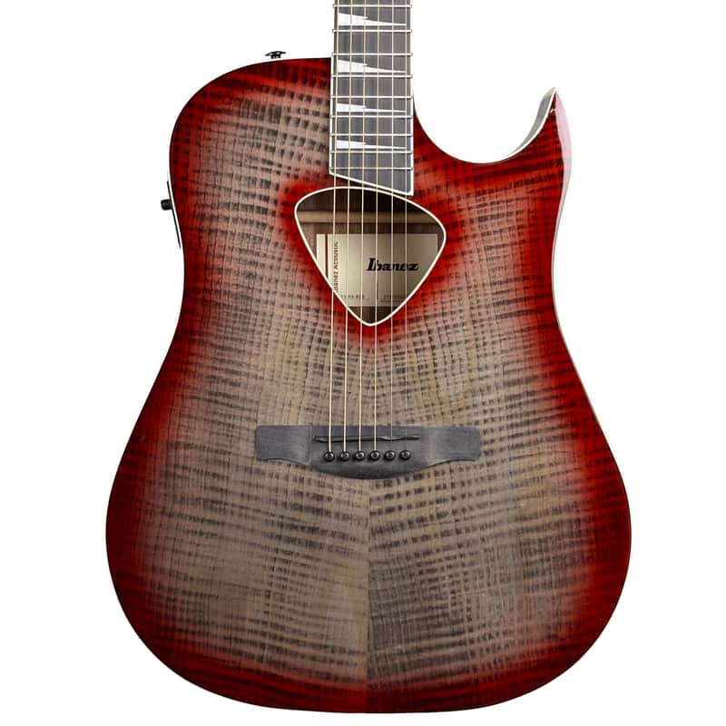 Ibanez Altstar ALT50FA Acoustic/Electric Guitar Red Doom Burst High Gloss image 1