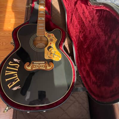Epiphone EJ200CE Elvis Presley Signature Super Jumbo 1995 - 2000 - Black image 14