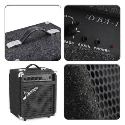 Bass Guitar Amplifier DBA Electric Practice Bass Combo AMP with Cable Power Cord image 7
