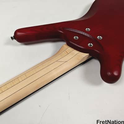 Warwick RockBass Corvette $$ 5-String Bass Burgundy Red Transparent Satin 10.56lbs #571855-25 image 16