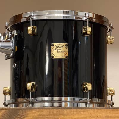 1990's Yamaha Maple Custom 10/12/13/16/22 Black Lacquer Drum Kit image 23