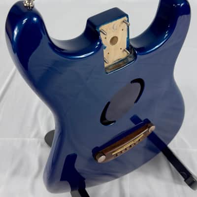 Fender Acoustasonic Deluxe Acoutic Electric Guitar Body 2003 - Blue image 3