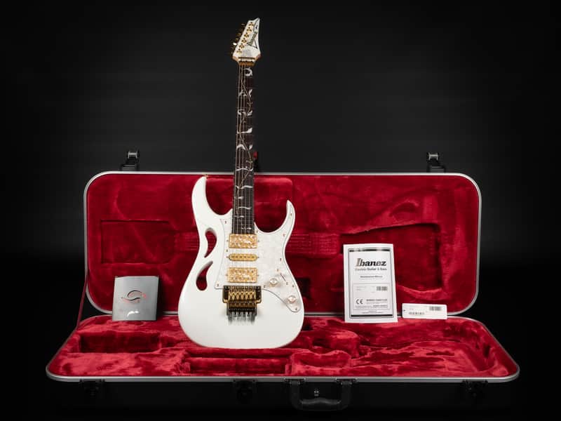 2024 Ibanez PIA3761-SLW Steve Vai Signature - Stallion White | Japan HSH DiMarzio Pickups Stainless Steel Frets Double Locking Tremolo 3.53kg | CoA OHSC image 1