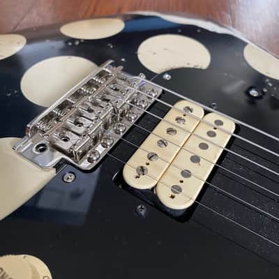 Fender Baritone Stratocaster Neck on MJT VTS Body 2022 - Polka-Dot image 2