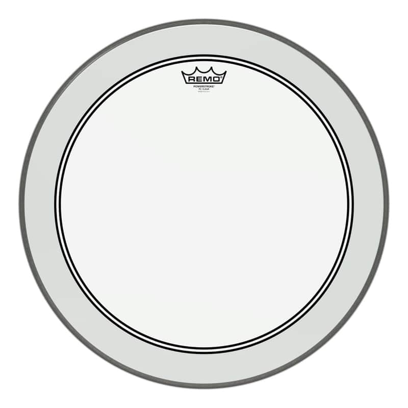 Remo Powerstroke P3 Clear Bass Drumhead 20" w/Impact Patch image 1