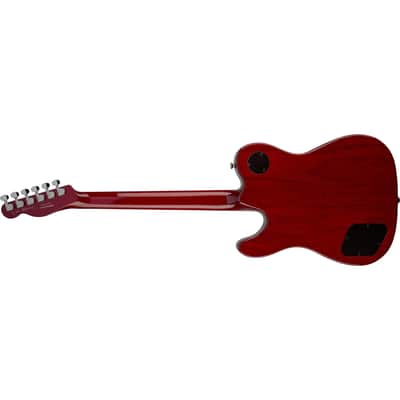 Fender Jim Adkins JA-90 Telecaster Thinline - Crimson Red Transparent image 6
