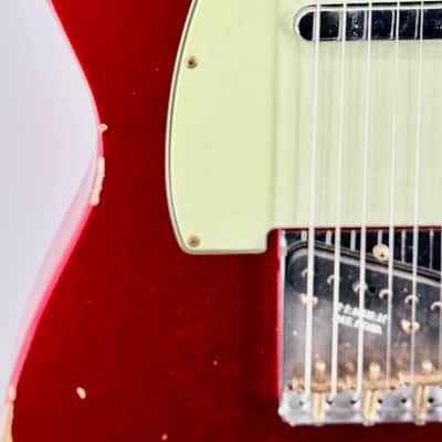 Fender USA Custom Shop 1963 Telecaster Relic'd Candy Apple Red Serial#: CZ589852 image 14