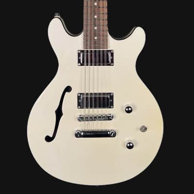 Daisy Rock Retro-H 12ST Electric Guitar in White Pearl image 1