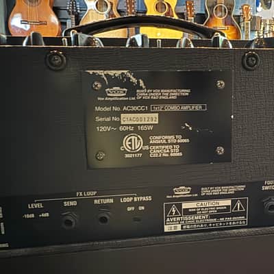 Vox AC30CC1 Custom Classic 30-Watt 1x12" Guitar Combo 2005 - 2006 - Black image 10