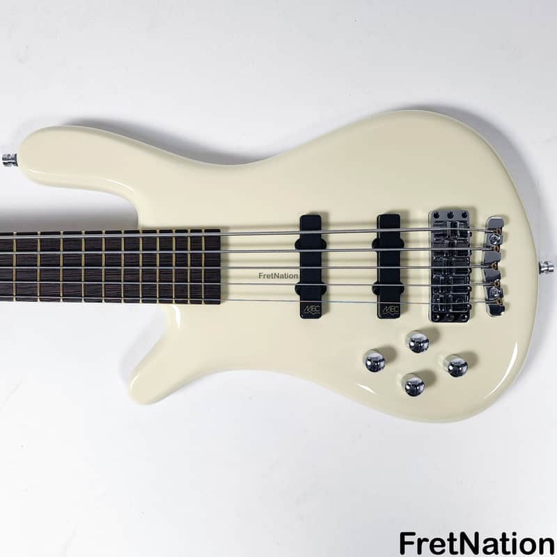 Warwick GPS Streamer LX 5-String Bass Creme White Lefty Left-Handed Gig-Bag 9.72 Pounds #9373-21 image 1