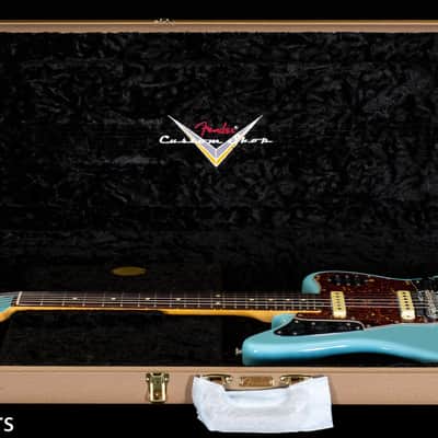 Fender Custom Shop 1962 Jaguar Time Capsule Finish Painted Head Cap Daphne Blue (137) image 11