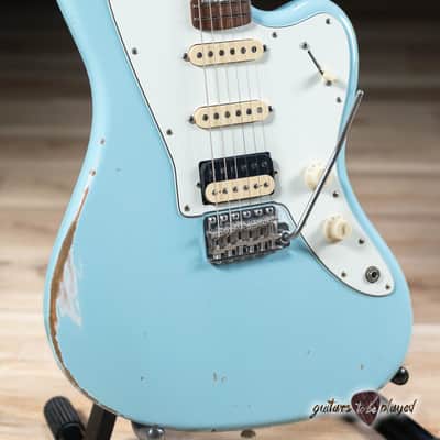 Fano JM6 Alt de Facto HSS Trem Guitar w/ Lollar Blondes & Imperial – Sonic Blue image 3