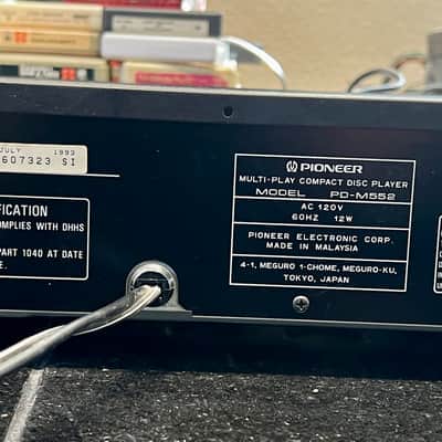 Pioneer PD-M552 Multi Play 6-Disc CD Player w/ Magazine, Remote, Instructions; For Parts image 7