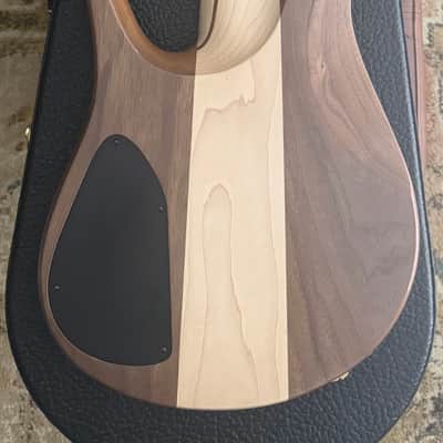 Fodera Imperial Elite 5 – Redwood Burl Top / Walnut Body – Excellent Condition (Home Studio Only) image 2