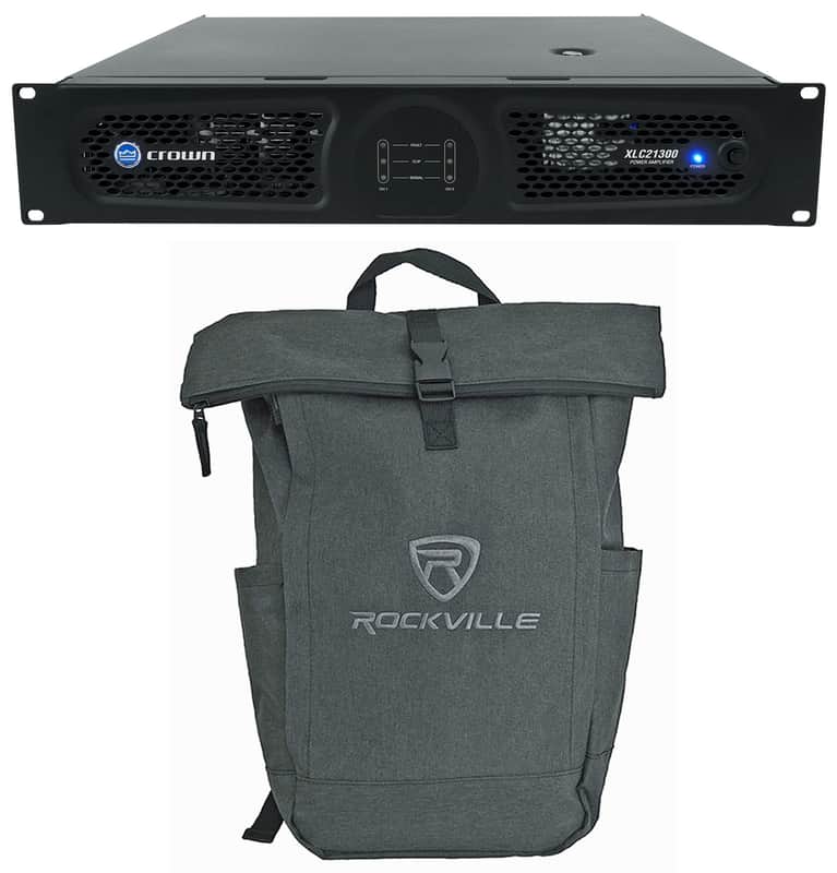 Crown XLC21300 2-Channel 1300w Power Amplifier For Pro/Cinema XLC 21300+Backpack image 1