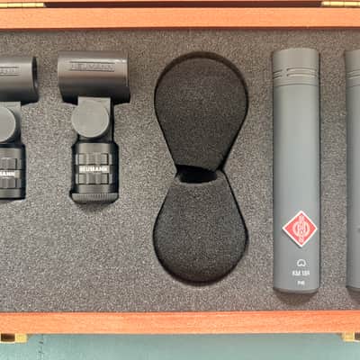 Neumann KM 184 mt Small Diaphragm Cardioid Condenser Microphone Matched Stereo Pair Matte Black image 3