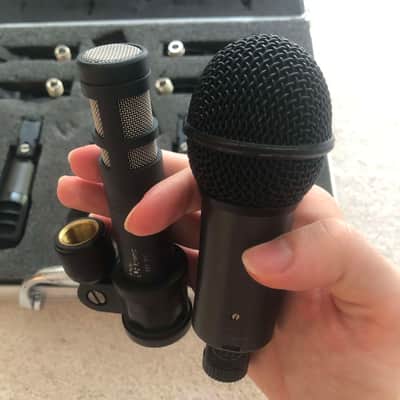 Audio-Technica KitPak ~ drum mics set pack of 6 [5 dynamics + 1 t.bone EM 800 condenser] £16.66 per microphone bundle with case! image 2