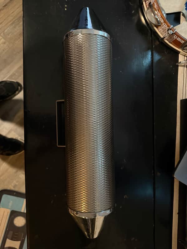 Latin Percussion LP306A Large Torpedo Guiro with Scraper 2010s - Chrome/Natural image 1