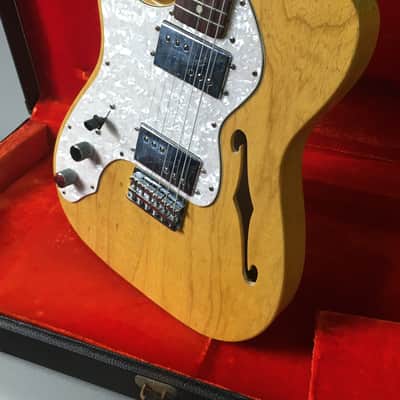 LEFTY! Vintage 1972 Fender Telecaster Thinline Natural Nitro Semi-Hollow Chambered Ash Guitar Seth Lover WR 6.3 lb HSC image 13