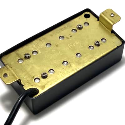 Dragonfire Volt Buckers HH Set, Passive Ceramic Humbucker Bridge + Neck Pickups ~ Solid Cover Black image 4